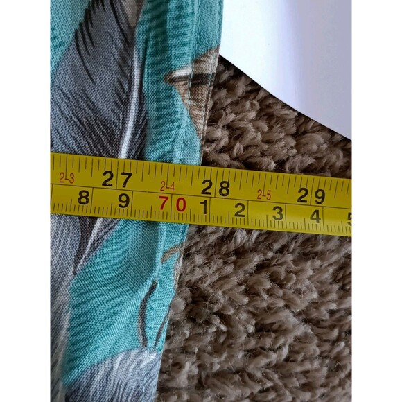 Campia Hawaiian Shirt Men's XXL Floral Print Front Pocket Blue Short Sleeve - Picture 7 of 8